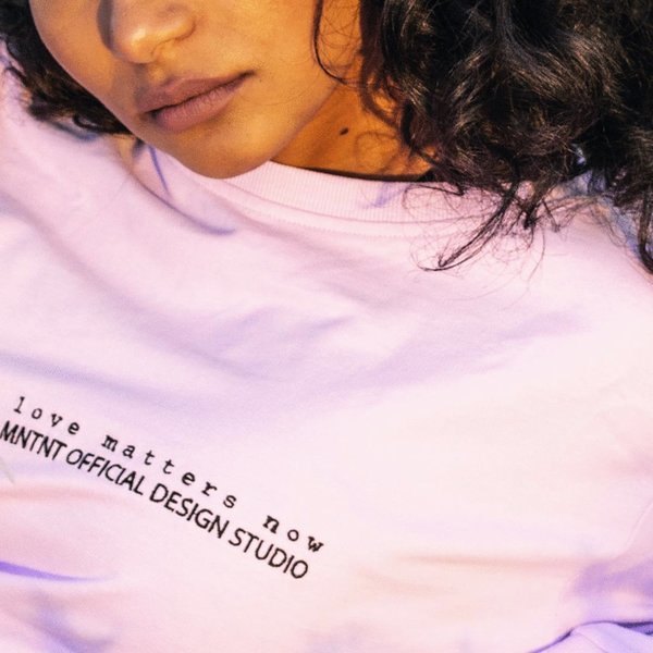 MNTNT LOVE Übergroßes Damensweatshirt - lavendel